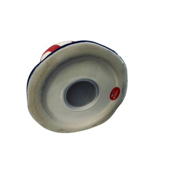 Coin Money Bank Uncle Sam Hat American Flag Red White Blue Stars 3" x 3.5" - Picture 11 of 12